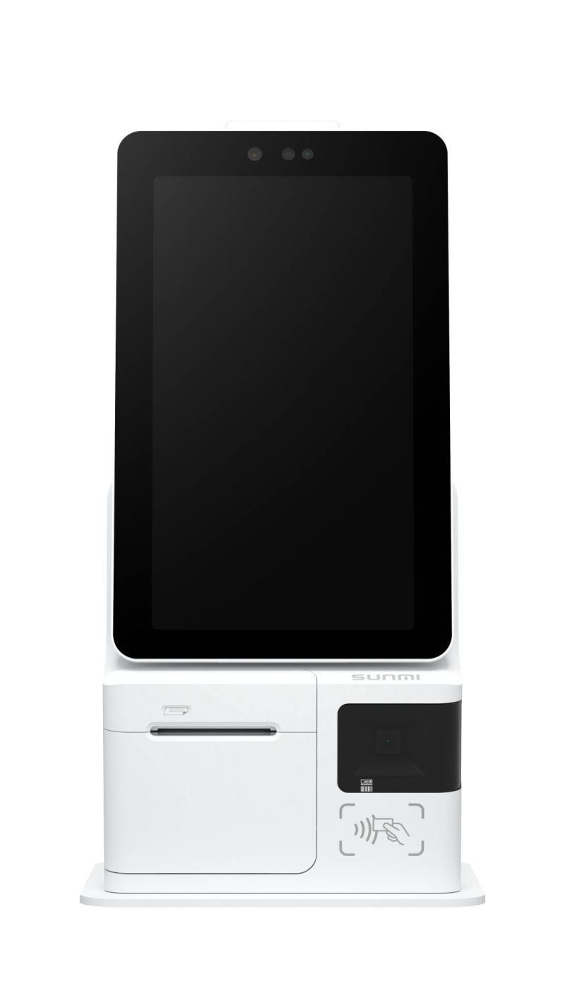 SUNMI K2 MINI vista frontal con pantalla, impresora y lector